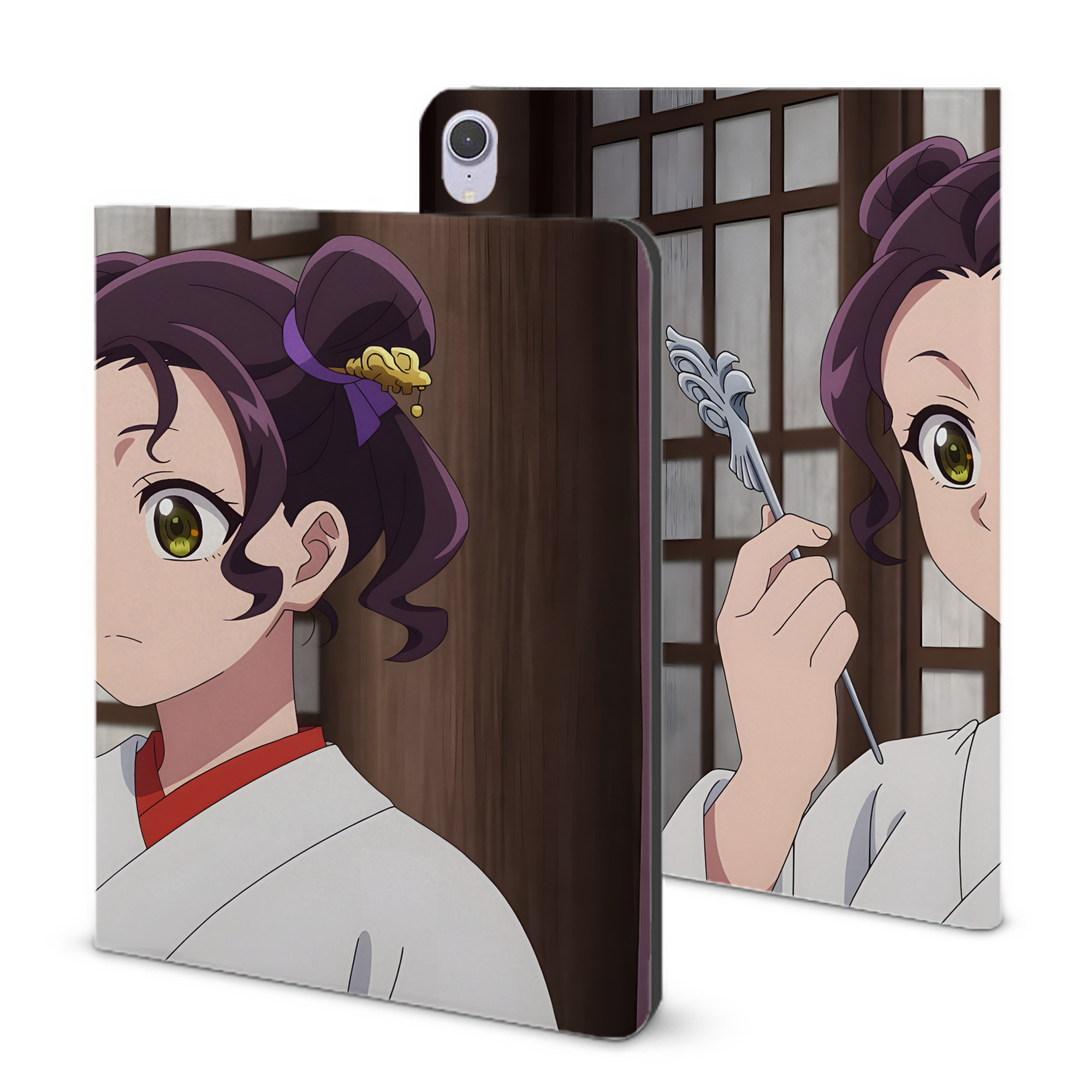 （画像用） 薬屋のひとりごと The Apothecary Diaries IPad ケース ブック型 PUレザー TPU 耐衝撃 軽量 薄型 ペン収納なし 全面保護 IPad 各モデル対応